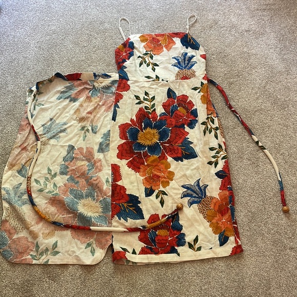 FARM Rio Pineapple Flowers Midi Dress, sz S - Picture 14 of 16